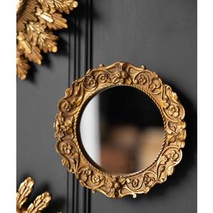 Espejo de pared con diseño Leave, decoración para el hogar, diseño clásico y moderno para interiores, espejo con múltiples acabados. - Product Image 1