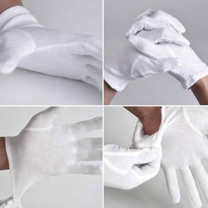 Guantes de algodón con logotipo personalizado ideales para limpieza y seguridad - Product Image 4