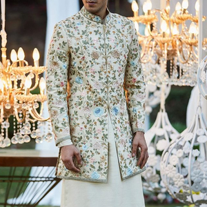 NEW---LATEST & beauty INDO--SHERWANI ,KURTA con pantalón para fiesta/vestido de boda @ 2022 - Product Image 1