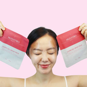 แผ่นมาส์กหน้าไฮโดรเจลเกาหลี SKINSTRO ออกแบบมาเพื่อให้ผิวเปล่งประกายชุ่มชื้นและเนียนนุ่ม - Product Image 1
