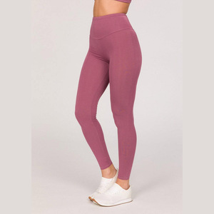Leggings de Yoga de cintura elástica diseñados para sesiones de fitness con tela ligera construcción transpirable disponible al por mayor - Product Image 3