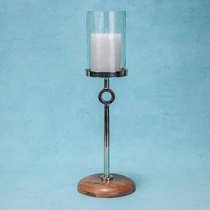 Portavelas de metal decorativo grande para patio de jardín y eventos al aire libre que ofrece una hermosa iluminación ambiental - Product Image 2