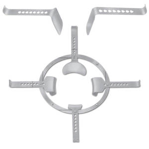 Ensemble de rétracteurs abdominaux Balfour en acier inoxydable SEMM, modèle F8-576, certifié CE, classe II, manuel - Product Image 1