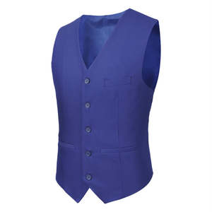 Vente en gros du meilleur costume de bureau 3 pièces veste blazer pour homme de couleur bleue costume pour homme sur veste + chemises + pantalons 2026 - Product Image 2