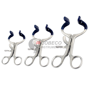 Jauge manuelle à mâchoires crantées en acier inoxydable pour la mesure de la dégaine des tissus, conçue pour éviter le pincement des tissus mous lors des mesures - Product Image 3