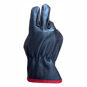 Contribuez aux gants de conducteur en cuir de peau de vache jaune imperméable de l'industrie fabriqués au Pakistan pour la conduite - Product Image 6