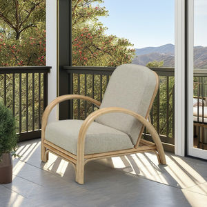 Sillón de Ratán Moderno Ankara en Oferta, para Uso en Exteriores, con Cojín Cómodo, Diseño Elegante para Apartamentos, Hoteles y Villas, Ideal para Relajarse - Product Image 4