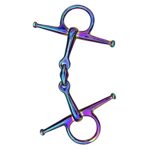 บิตม้าสแตนเลสแบบ Full Cheek Rainbow Lozenge ทนทาน พร้อมดีไซน์ Lozenge สีสันสดใสเพื่อความสบาย - Product Image 3