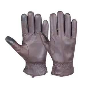 Guanti genuini guanti impermeabili in pelle calda guanti da guida in pelle moto con dimensioni e Design personalizzati