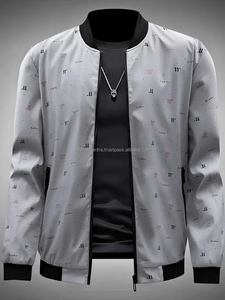 Blouson aviateur pour hommes fait sur mesure avec col montant Veste de taille plus de qualité avec logo pour hommes prix - Product Image 6