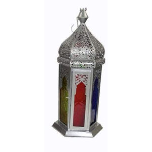 Lanterne suspendue marocaine luxueuse en métal marron de haute qualité faite à la main Design moderne écologique pour la maison utilisation festive Noël - Product Image 2