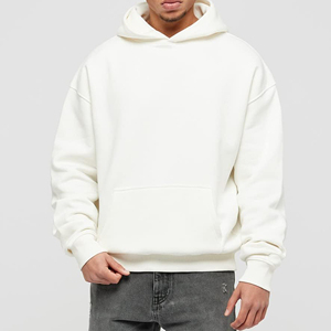 Sudadera con capucha personalizada de alta calidad, sudaderas con capucha de gran tamaño y hombros caídos de doble capa, sudaderas con capucha de lana de algodón - Product Image 5