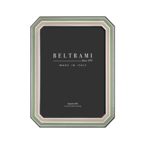 Marco de Fotos Beltrami Hecho a Mano con Estructura de Madera Plateada y Grabado en Relieve, Diseño Elegante, Hecho en Italia, Plata 999 - Product Image 1