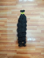 Rambut Manusia India Berkualitas Terbaik, Virgin Wavy, Kutikula Tertata Rapi, 24 inci, Tahan Lama, Single Weft, Bebas Kusut, Semua Warna, Kemasan Besar