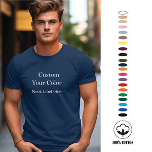 100% coton O-Neck Tee 180GSM 200GSM Heavy Regular Causal Wear Conception personnalisée de l'Inde Impression numérique DTG T-shirt vierge pour hommes - Product Image 5