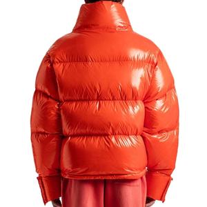 Chaqueta acolchada brillante cálida para exteriores de invierno personalizada para hombre, chaqueta de plumón de gran tamaño con cremallera 2026 - Product Image 3