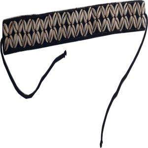 Ceinture perlée en coton pour femmes mode sac noir blanc Western OEM Logo Style boucle tissu emballage pièces couleur ind - Product Image 6