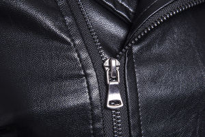 Chaqueta de cuero PU personalizada para hombre, chaqueta de talla grande - Product Image 4