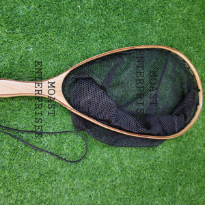 Red de fundición de madera para pesca con mosca, trucha y liberación de tenis para aterrizar y atrapar peces - Product Image 1