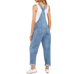 Nuevo Mono de Mezclilla sin Mangas para Mujer, Diseño Simple con Botones en la Parte Delantera, Lavado, Ecológico y Transpirable - Product Image 4