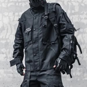 แจ็คเก็ตไซเบอร์พังก์ OEM ปี 2026 สีดำ เสื้อแจ็คเก็ตเทคแวร์แบบมีกระเป๋าหลายช่อง เสื้อแจ็คเก็ตกันน้ำสำหรับกิจกรรมกลางแจ้ง/เสื้อผ้าไซเบอร์เทคแวร์ - Product Image 3