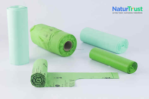 Bolsas de basura PLA biodegradables al 100 por ciento para uso doméstico e industrial Solución de gestión de residuos ecológica certificada - Product Image 2