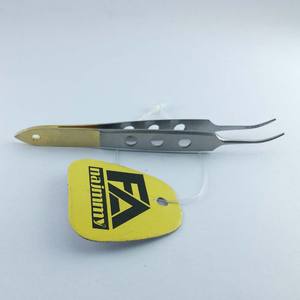 Pince à épiler multi-usages Pointe incurvée fine Pince à épiler en acier inoxydable pour l'extraction professionnelle des cils - Product Image 5