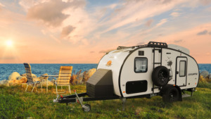 L'usine Ecocampor fournit directement une <span class=keywords><strong>caravane</strong></span> en forme de larme avec canapé et remorques de voyage pour salle de bain Type de produit - Product Image 2