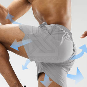 กางเกงขาสั้นสำหรับผู้ชายมาใหม่กางเกงขาสั้นผ้าฝ้ายโพลีเอสเตอร์ทำจากผ้าฝ้าย - Product Image 4