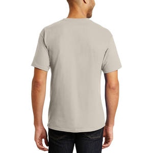 2025 nouveauté hommes vêtements tenue décontracté hommes T-shirts couleur unie poids léger meilleure qualité hommes T-Shirt au prix de gros - Product Image 5