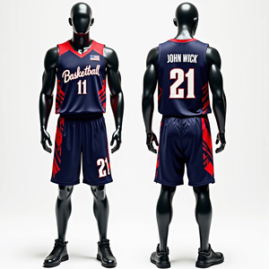 Uniformes de baloncesto sublimados de secado rápido para hombres Conjunto de Jersey y pantalones cortos RTS personalizado Ropa deportiva transpirable de alta calidad - Product Image 4