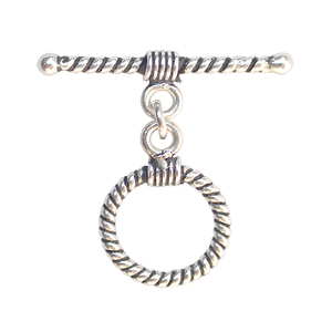 Fermoirs à bascule rayés en argent sterling 925 de 13 mm, emballage écologique, fabricant et fournisseur de sacs, argent de la meilleure qualité - Product Image 1