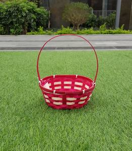 Cesta de bambú con asas para compras de Pascua y almacenamiento de juguetes y lavandería, almacenamiento para el hogar y la cocina, 100% bambú hecho en Vietnam - Product Image 6