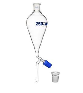 Entonnoir de séparation de haute précision avec robinet Rotaflow pour une extraction liquide-liquide contrôlée et efficace en laboratoire - Product Image 1