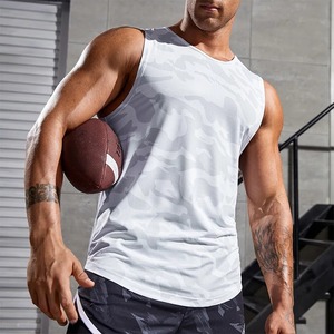 Camiseta sin mangas con logotipo personalizado para hombre, camiseta sin mangas para entrenamiento de gimnasio, camiseta sin mangas en blanco para hombre, camiseta sin mangas con lavado ácido - Product Image 6