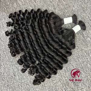 Extensiones de Cabello Humano Virgen Ondulado Vietnamita a Granel para Estilistas, 100% Alineado con la Cutícula, Doble Trama a Máquina, Todos los Colores - Product Image 1