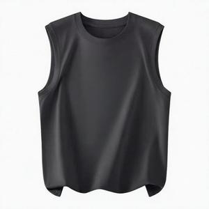 Camiseta sin Mangas de Gimnasio 100% Algodón, Precio de Fábrica, Secado Rápido, Transpirable, Tejida, Informal, con Logotipo Personalizado, Lisa, 220 g/m² - Product Image 1