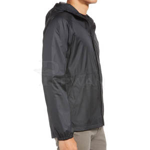 Veste coupe-vent pour homme sur mesure, veste d'hiver streetwear, tissu imperméable en polyester/nylon, col à capuche, fermeture éclair, séchage rapide - Product Image 4