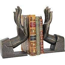 Extremos de libro decorativos para manos, sujetalibros resistentes únicos para estante decorativo, soporte de libro deslizante para oficina en casa, sala de estar, dormitorio - Product Image 5