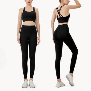 Ensemble de yoga sans couture pour femme avec soutien-gorge de sport et leggings pour automne-hiver confortable et respirant - Product Image 6