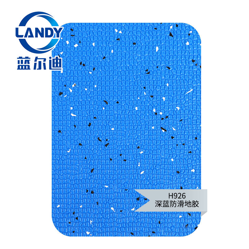 Blue PVC non-slip floor