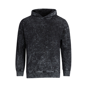 Sweat à capuche vintage en éponge française avec logo personnalisé OEM fabricant personnalisé 100% coton Sweat à capuche lavé à l'acide en détresse pour hommes - Product Image 3