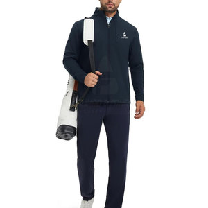 Veste de golf d'hiver pour homme, col montant, logo sur le devant, tissu extensible, respirant, écologique, pour une flexibilité et un confort optimisés, performance au golf - Product Image 6