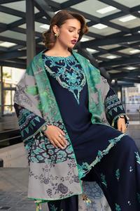 Robes en cuir brodé pêche pour femmes, très demandées, prix de gros, vêtements d'hiver pakistanais, salwar kameez pour femmes - Product Image 3
