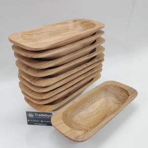 Wooden <b>Candle</b> Bowl in Round <b>Shape</b> in Mango Wood for Home Hotel and Restaurant Decoration by tradebyd - Product Image 5