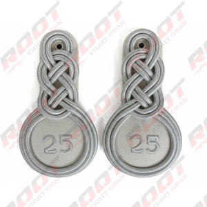 Épaulettes en Coton Argenté 100% pour Hommes, Uniforme Cérémoniel de Haute Qualité, Personnalisable - Product Image 1