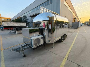 Camion commercial personnalisé 8X12 en acier inoxydable remorque alimentaire nouvelle cuisine mobile prête à l'emploi pour collation et Hotdog Concession - Product Image 5