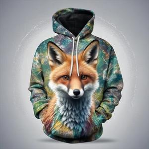 Sudadera con Capucha de Punto con Estampado de Letras Otoñales, Impresión 3D, Transpirable, de Secado Rápido, para Hombre y Mujer, Moda Urbana, Manga Corta - Product Image 2