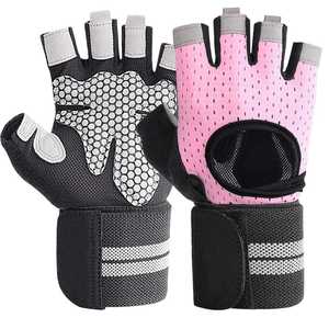 Gants de cyclisme Gants de vélo à doigts courts de haute qualité Maille Tissu doux Respirant Absorbant les chocs Gym Activistes en plein air - Product Image 1