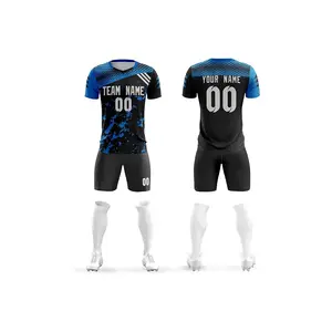 통기성 하이 퀄리티 도매 사용자 정의 승화 새로운 디자인 남성 풋살 축구 유니폼 세트 최고의 도매 공급 업체